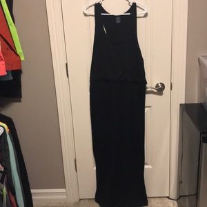 Floor length Black Maxi